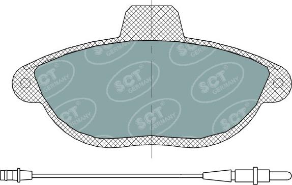 SCT-MANNOL SP 316 PR - Тормозные колодки, дисковые, комплект autospares.lv