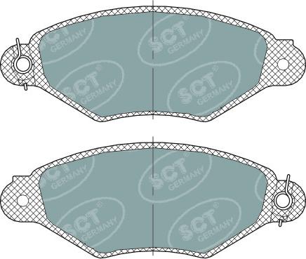 SCT-MANNOL SP 312 PR - Тормозные колодки, дисковые, комплект autospares.lv