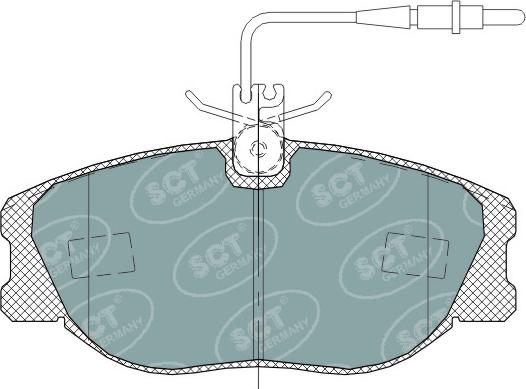 SCT-MANNOL SP 317 PR - Тормозные колодки, дисковые, комплект autospares.lv