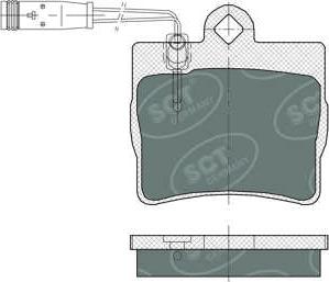 SCT-MANNOL SP 389 PR - Тормозные колодки, дисковые, комплект autospares.lv