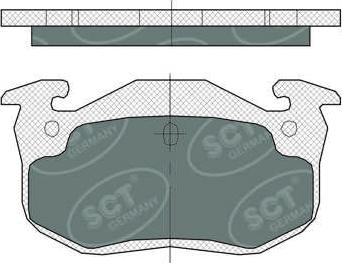 SCT-MANNOL SP 385 PR - Тормозные колодки, дисковые, комплект autospares.lv