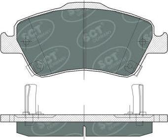 SCT-MANNOL SP 381 PR - Тормозные колодки, дисковые, комплект autospares.lv