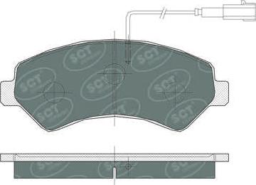 SCT-MANNOL SP 387 PR - Тормозные колодки, дисковые, комплект autospares.lv