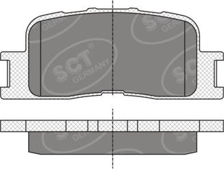 SCT-MANNOL SP 334 PR - Тормозные колодки, дисковые, комплект autospares.lv