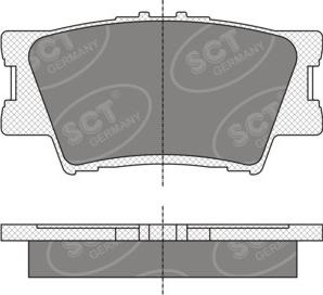 SCT-MANNOL SP336 - Тормозные колодки, дисковые, комплект autospares.lv