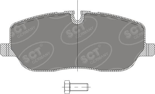 SCT-MANNOL SP 329 PR - Тормозные колодки, дисковые, комплект autospares.lv