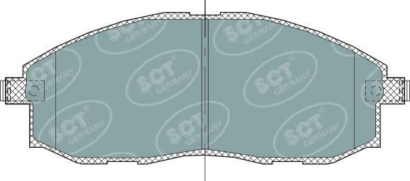 SCT-MANNOL SP 324 PR - Тормозные колодки, дисковые, комплект autospares.lv