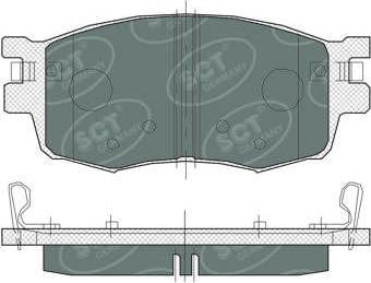 SCT-MANNOL SP 379 PR - Тормозные колодки, дисковые, комплект autospares.lv