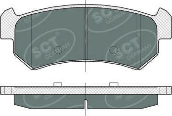 SCT-MANNOL SP 376 PR - Тормозные колодки, дисковые, комплект autospares.lv