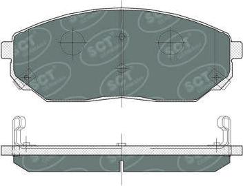 SCT-MANNOL SP 371 PR - Тормозные колодки, дисковые, комплект autospares.lv