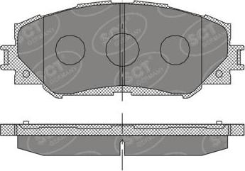 SCT-MANNOL SP 377 - Тормозные колодки, дисковые, комплект autospares.lv