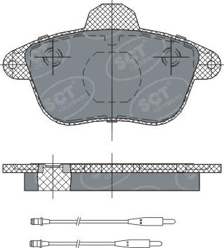 SCT-MANNOL SP 295 PR - Тормозные колодки, дисковые, комплект autospares.lv