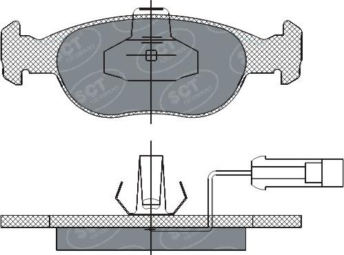 SCT-MANNOL SP 291 PR - Тормозные колодки, дисковые, комплект autospares.lv