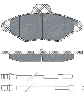 SCT-MANNOL SP 293 PR - Тормозные колодки, дисковые, комплект autospares.lv