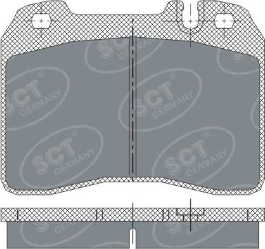 SCT-MANNOL SP 249 PR - Тормозные колодки, дисковые, комплект autospares.lv