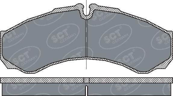 SCT-MANNOL SP 212 PR - Тормозные колодки, дисковые, комплект autospares.lv