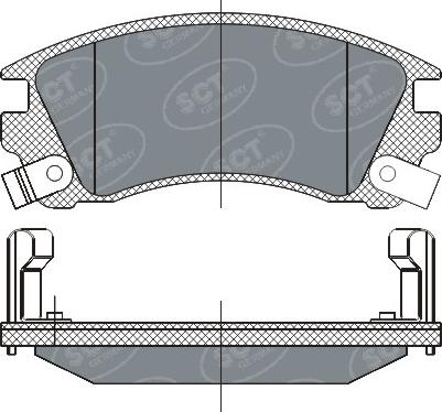 SCT-MANNOL SP 284 PR - Тормозные колодки, дисковые, комплект autospares.lv