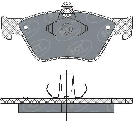 SCT-MANNOL SP 285 PR - Тормозные колодки, дисковые, комплект autospares.lv