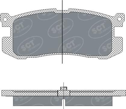 SCT-MANNOL SP 283 PR - Тормозные колодки, дисковые, комплект autospares.lv