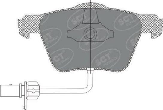 SCT-MANNOL SP 282 PR - Тормозные колодки, дисковые, комплект autospares.lv