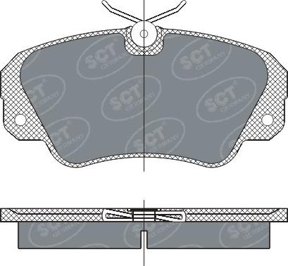 SCT-MANNOL SP 287 PR - Тормозные колодки, дисковые, комплект autospares.lv