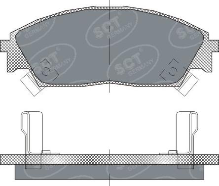 SCT-MANNOL SP 238 - Тормозные колодки, дисковые, комплект autospares.lv