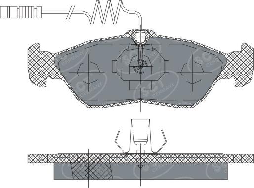 SCT-MANNOL SP232 - Тормозные колодки, дисковые, комплект autospares.lv