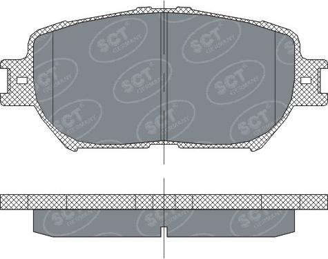 SCT-MANNOL SP 275 - Тормозные колодки, дисковые, комплект autospares.lv