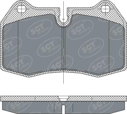 SCT-MANNOL SP 272 PR - Тормозные колодки, дисковые, комплект autospares.lv