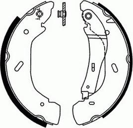 SCT-MANNOL SS 551 - Комплект тормозов, ручник, парковка autospares.lv