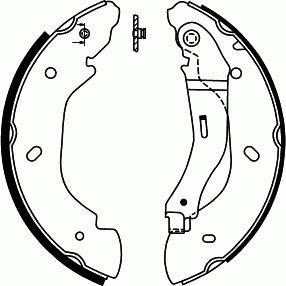 SCT-MANNOL SS 552 - Комплект тормозов, ручник, парковка autospares.lv