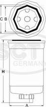 SCT-MANNOL ST 6106 - Топливный фильтр autospares.lv