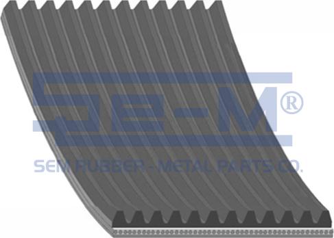 Sem Lastik 10412 - Поликлиновой ремень autospares.lv