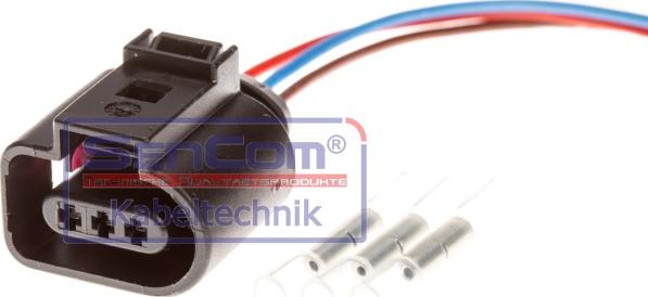 SenCom 151200 - Ремкомплект кабеля, датчик - система помощи при парковке autospares.lv