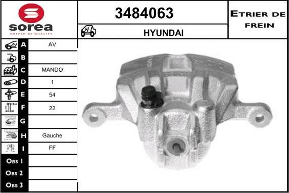 Sera 3484063 - Тормозной суппорт autospares.lv