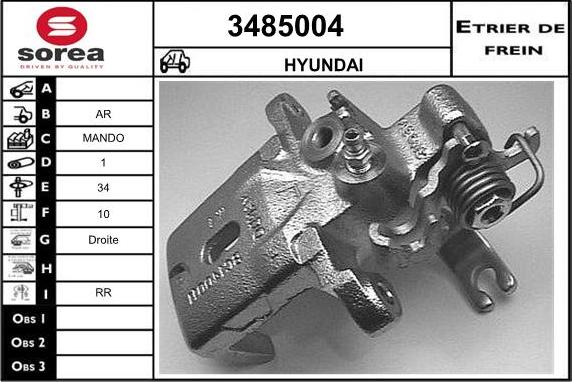 Sera 3485004 - Тормозной суппорт autospares.lv