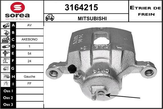 Sera 3164215 - Тормозной суппорт autospares.lv