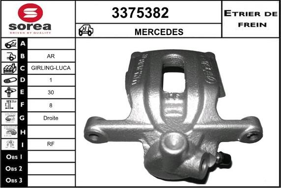 Sera 3375382 - Тормозной суппорт autospares.lv