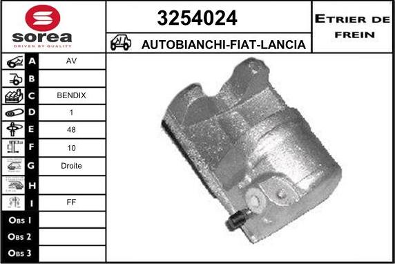 Sera 3254024 - Тормозной суппорт autospares.lv