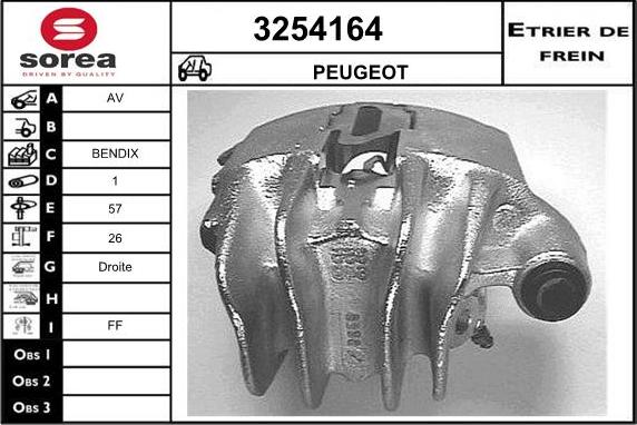 Sera 3254164 - Тормозной суппорт autospares.lv