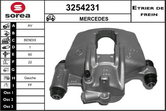 Sera 3254231 - Тормозной суппорт autospares.lv