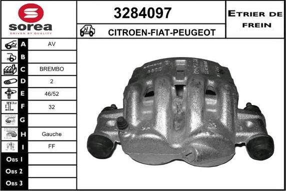 Sera 3284097 - Тормозной суппорт autospares.lv