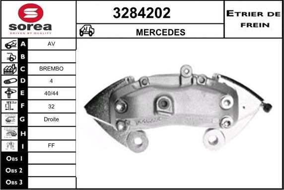 Sera 3284202 - Тормозной суппорт autospares.lv