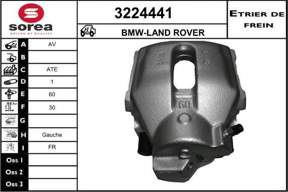 Sera 3224441 - Тормозной суппорт autospares.lv