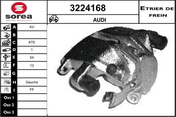 Sera 3224168 - Тормозной суппорт autospares.lv