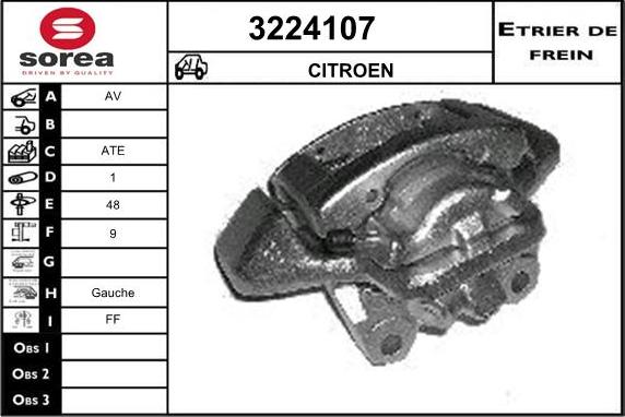 Sera 3224107 - Тормозной суппорт autospares.lv