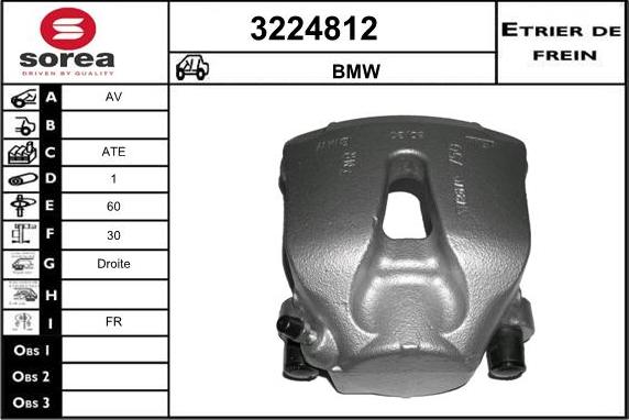 Sera 3224812 - Тормозной суппорт autospares.lv