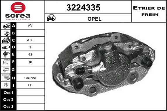 Sera 3224335 - Тормозной суппорт autospares.lv