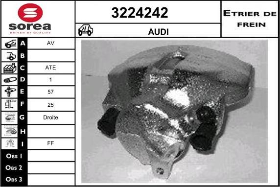 Sera 3224242 - Тормозной суппорт autospares.lv