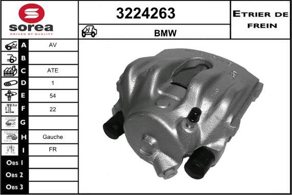 Sera 3224263 - Тормозной суппорт autospares.lv